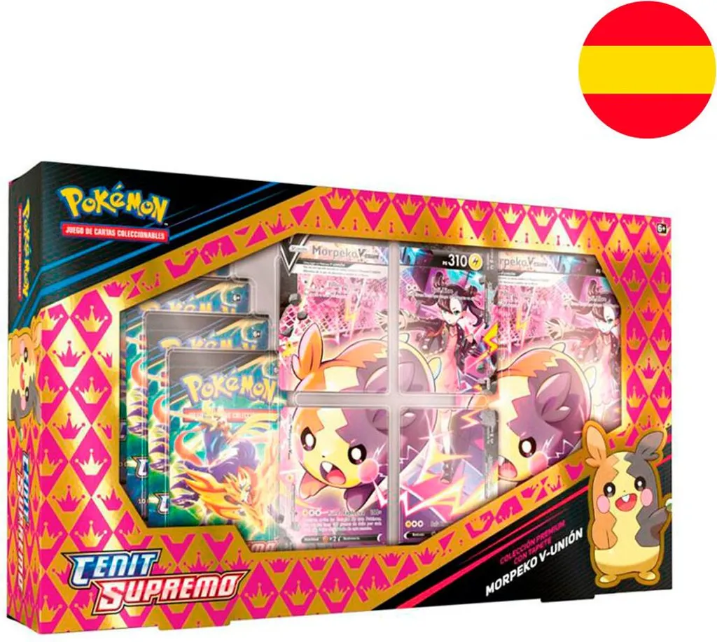 Cartes à Collectionner Pokémon Morpeko V-Union TCG Accessoire Espagnol