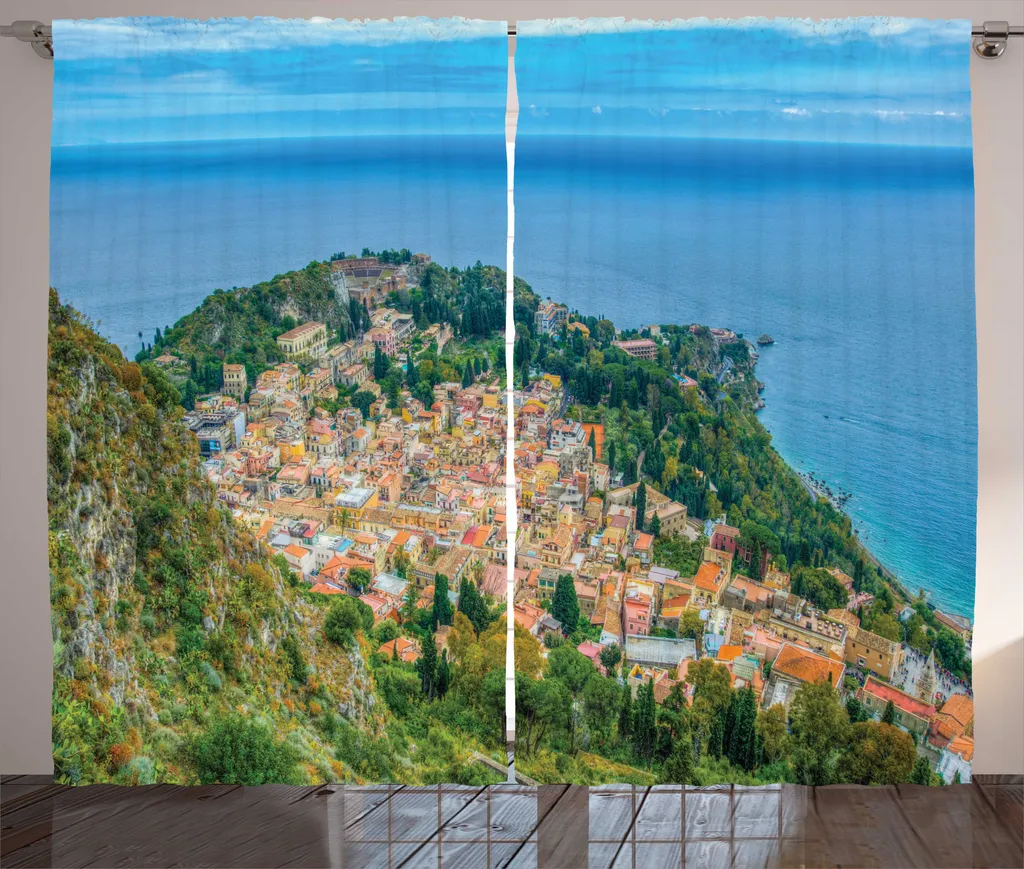 Rideau occultant léger Sicile 280x225 cm facile à poser sans travaux