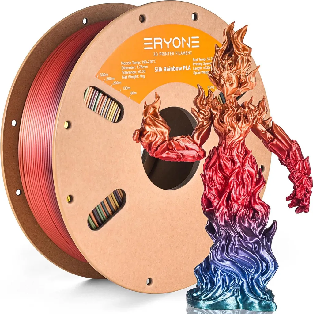 Filament pour Imprimante 3D Soie 3KG Idéal pour Décoration Coucher de Soleil