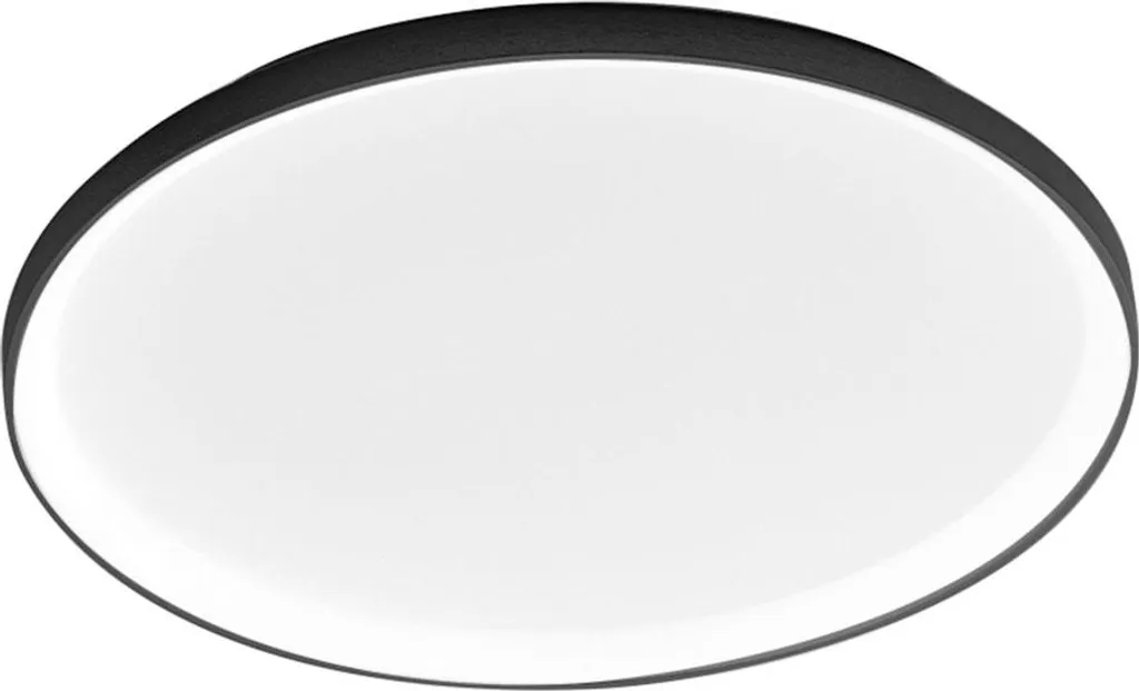 Plafonnier LED Puissant sans Éblouissement Dimmable Noir Mat 60cm