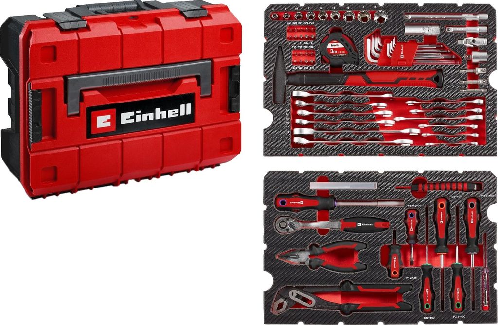 Einhell Werkzeugkoffer 80 tlg. E-CASE