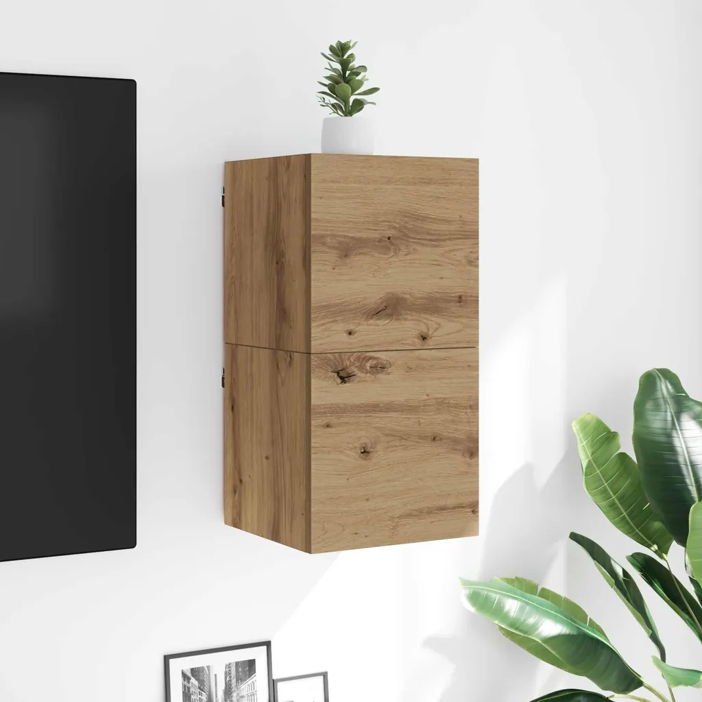 Mini Mobile TV Sospeso SYFAX™ 30 cm Rovere: Salvaspazio e Robusto - 4