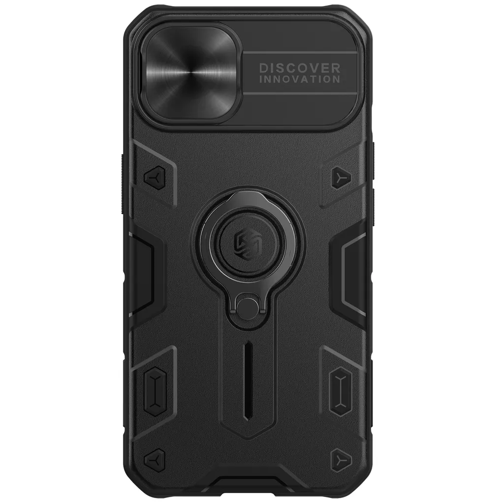 Protection iPhone 13 pour chantier et sport - Coque CamShield Noir