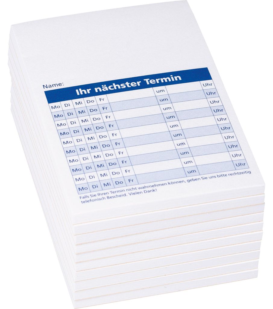 Bloc-notes König & Ebhardt DIN A7, 50 feuilles par bloc, Image du produit 