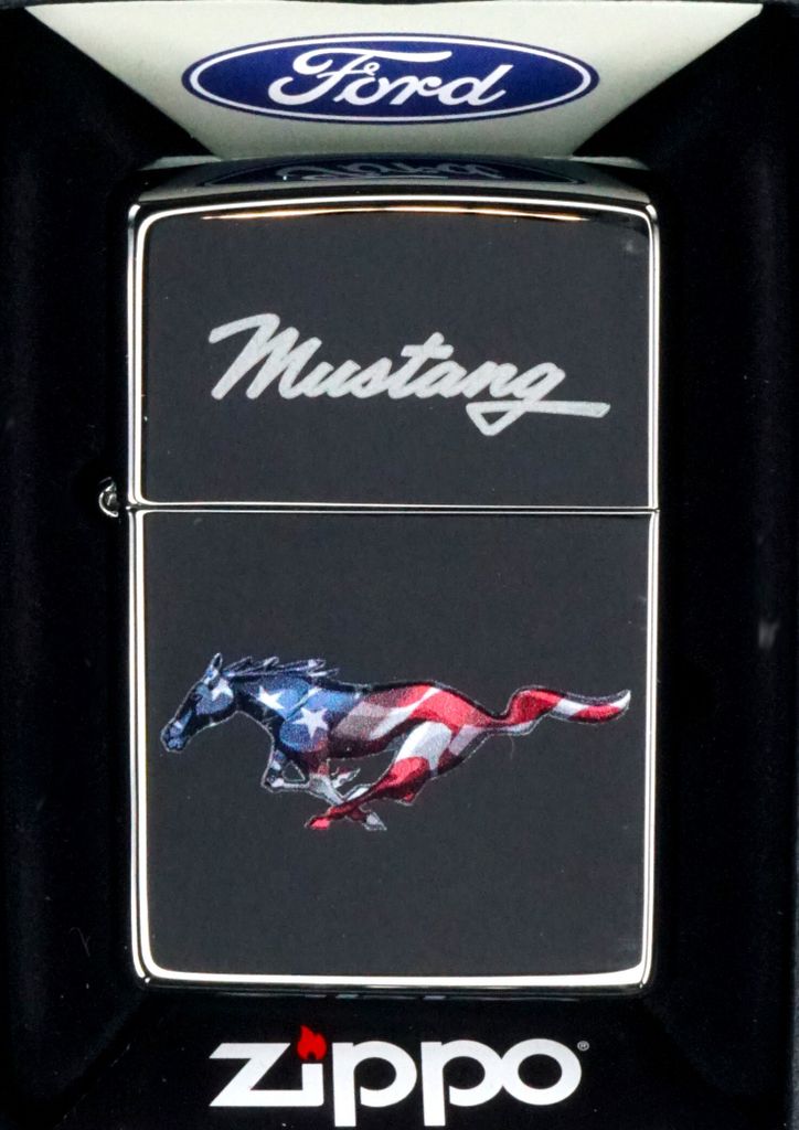 Zapalovac Zippo 60004523 Ford Mustang lesteny chrom color Obrázok produktu 