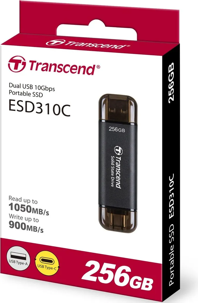 SSD externe ESD310C 256 Go : fini les lenteurs de transfert USB-C Noir