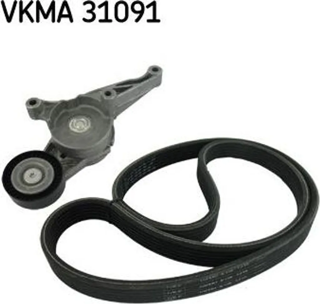 Kit de courroies accessoires crantées pour Transporter V et Sharan