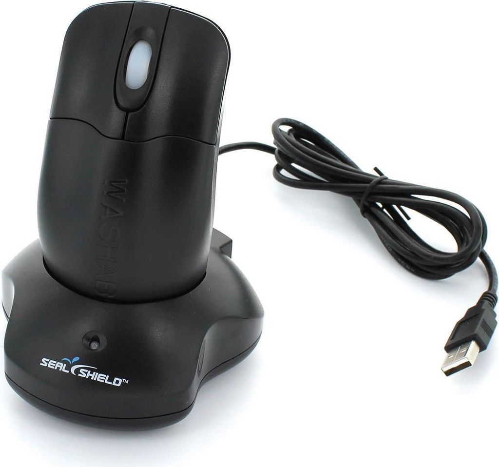 Seal Shield Silver Storm Waterproof Encrypted - Maus - optisch - 3 Tasten - kabellos - 2,4 GHz - kabelloser Empfänger (