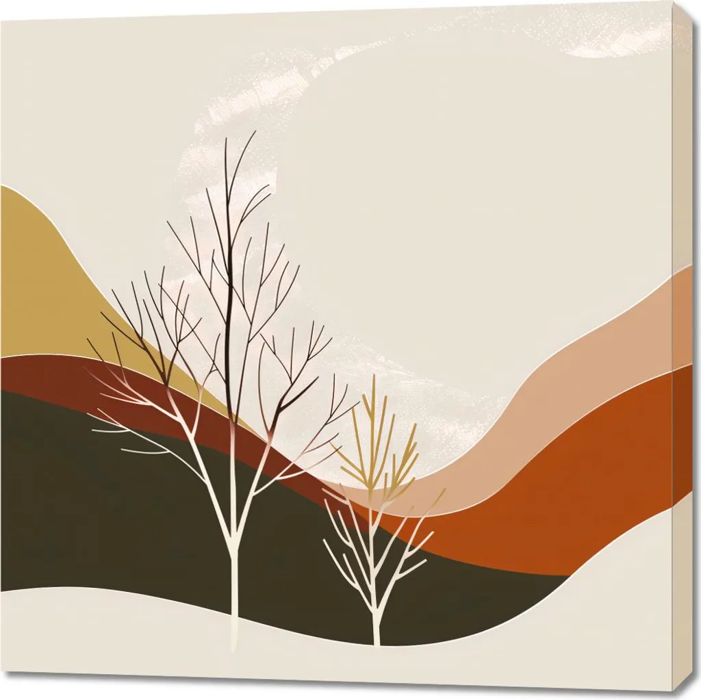 Quadro Deserto Widzi 90x90 - Tela Alta Risoluzione con Telaio Legno