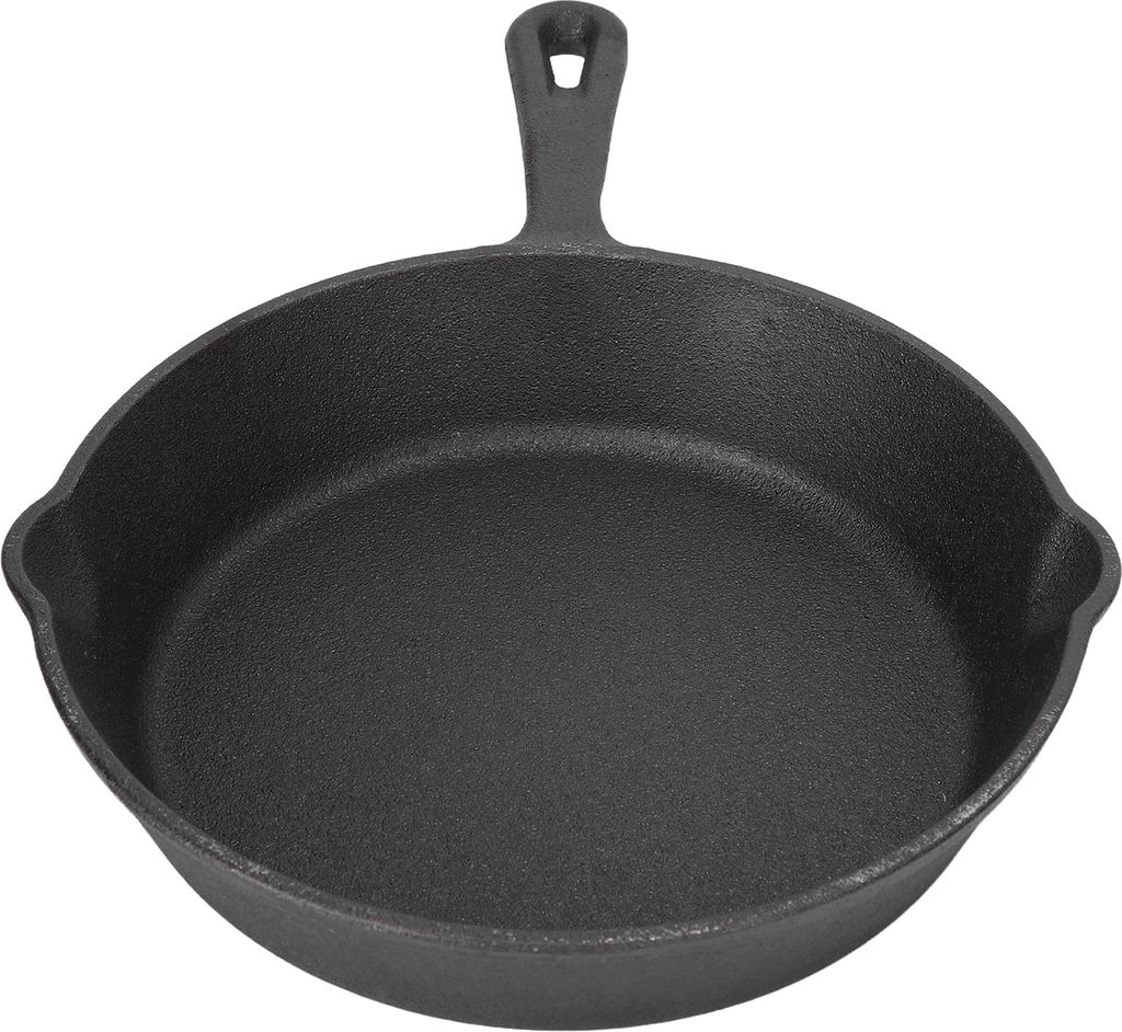 Gusseisen-Pfanne 1 Stück, Vorgebeizt, Gleichmäßige Wärmeverteiling, Für Grill Ofen Grillplatte