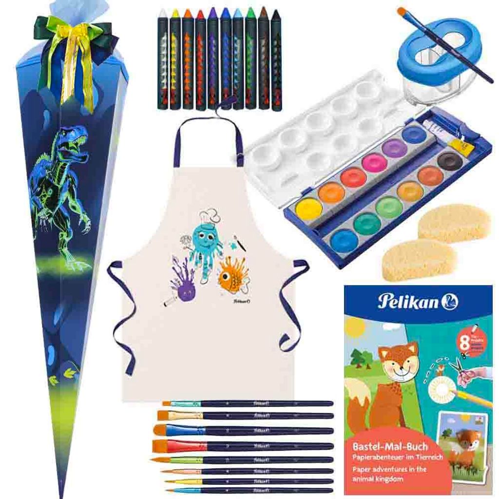 Herlitz Schultüte T-Rex Explorer 85 cm gefüllt Jungen Produktbild 