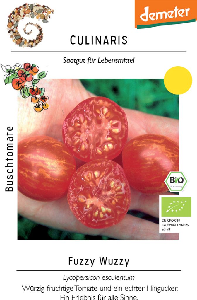 Buschtomate Fuzzy Wuzzy | Buschtomatensamen von Culinaris