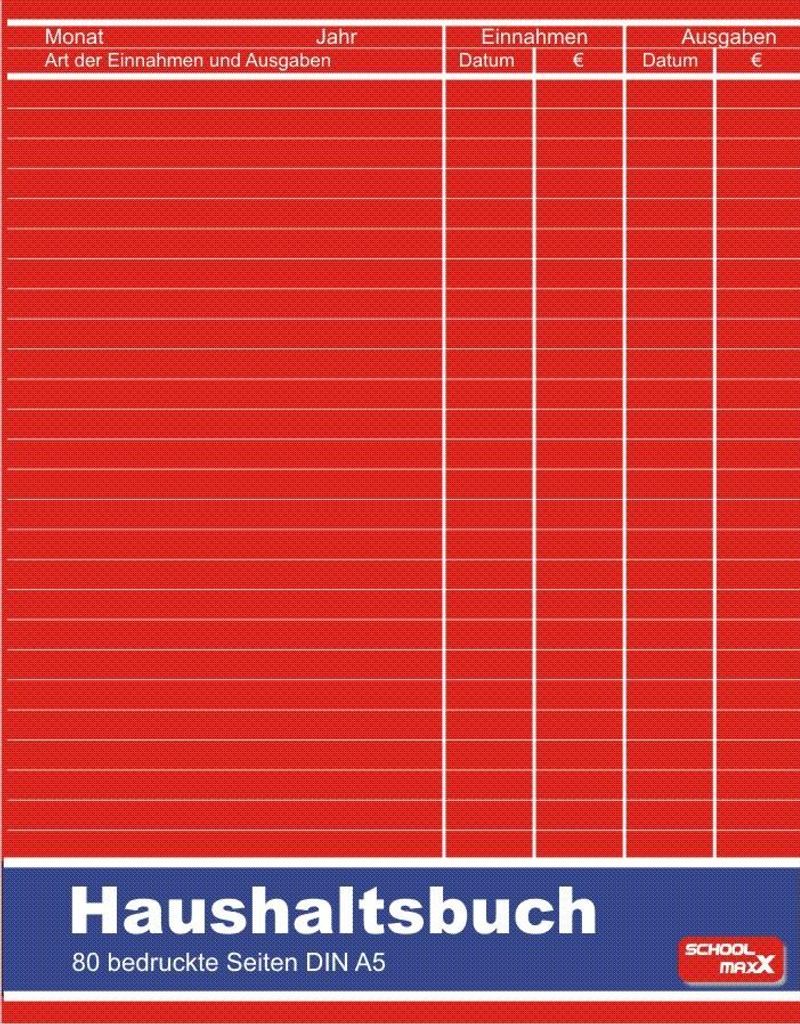 Haushaltsbuch DIN A5, 80 Seiten, für Einnahmen- & Produktbild 