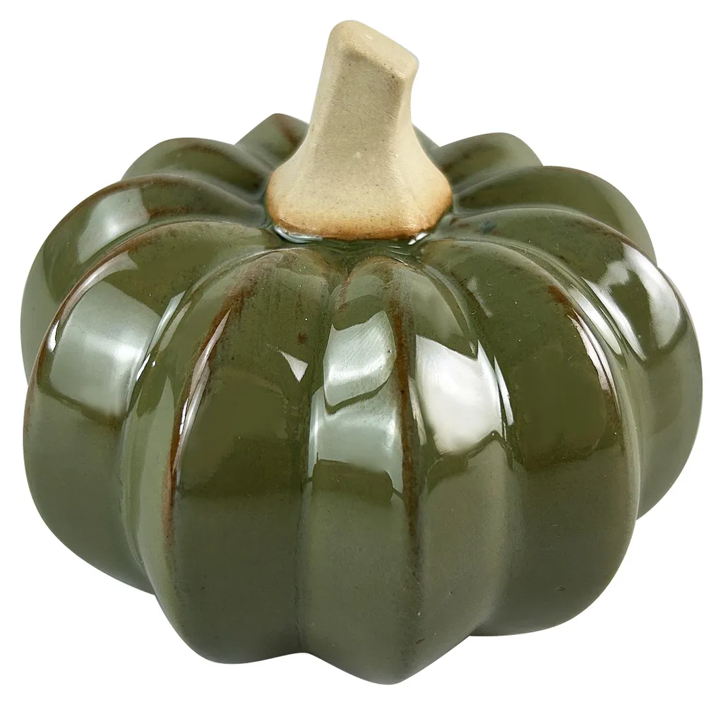 Petite courge déco céramique MAVE 11,5 cm design minimaliste naturel