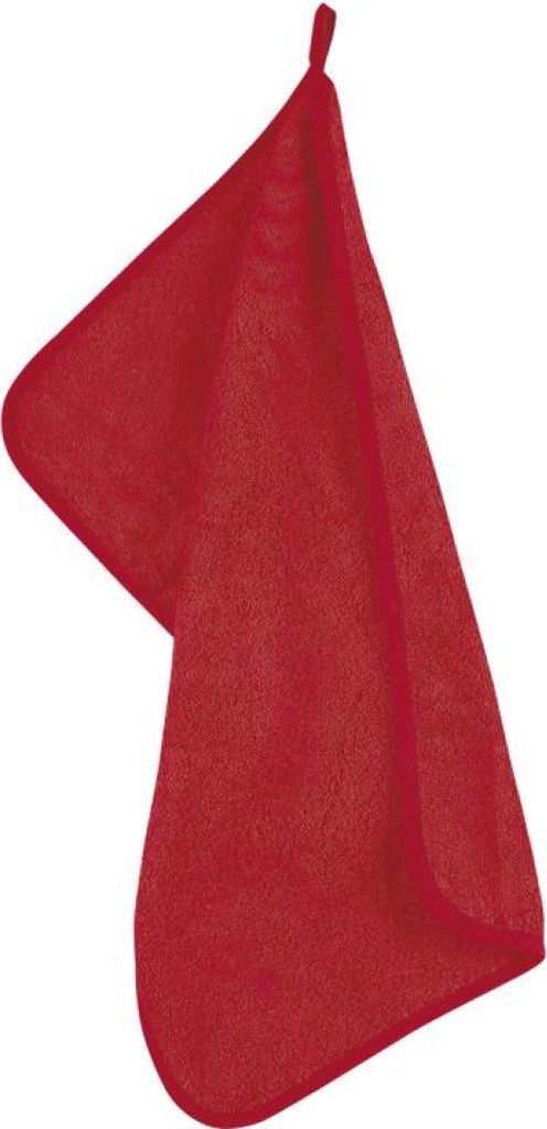 Frottee-Handtuch - 30x50 cm - Rot
