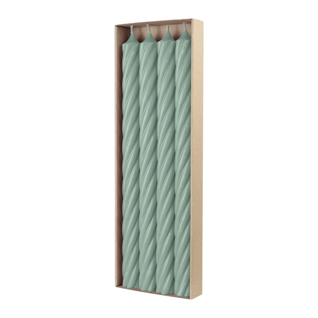 Qualitäts-Stabkerzen Rustic durchgefärbt Smaragdgrün, 20h Produktbild 