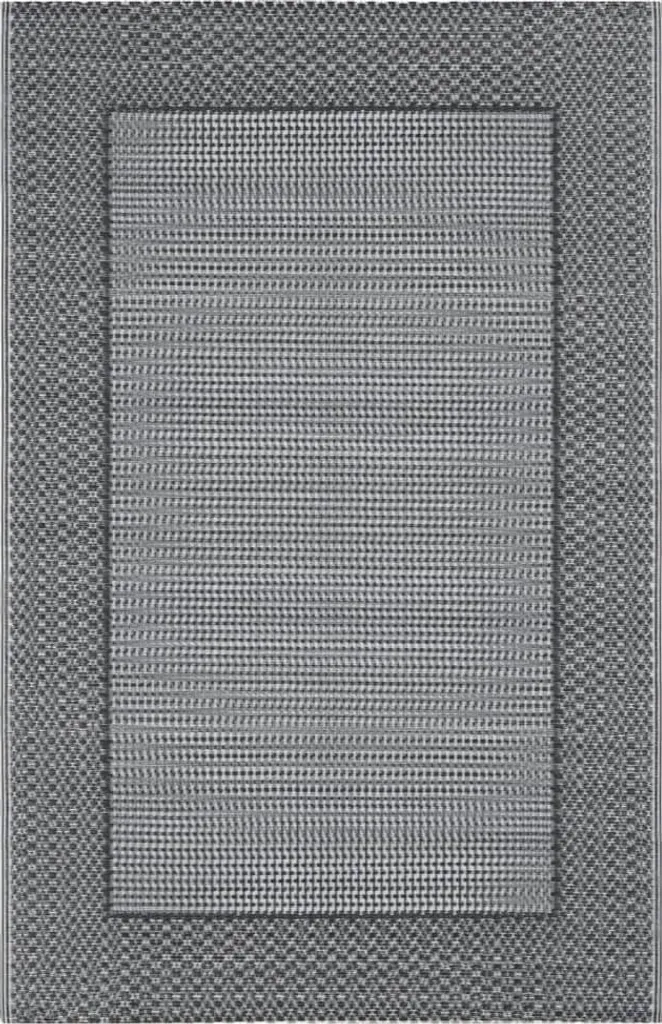 Tapis ARAKIL 120x180 cm Gris en Polypropylène Imputrescible et Chic