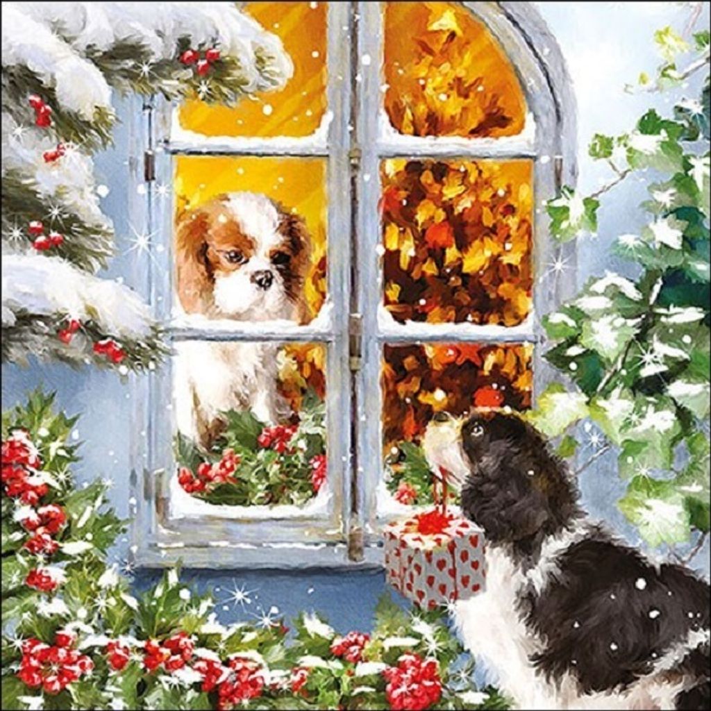 Weihnachten – Servietten Lunch – Napkin Lunch – Format: 33 x 33 cm –