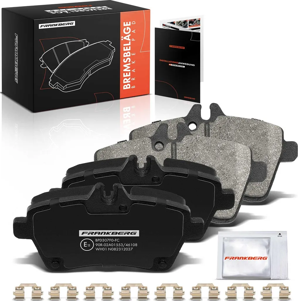 Jeu de 4 plaquettes de frein avant Mercedes W169 W245 Classe A et B