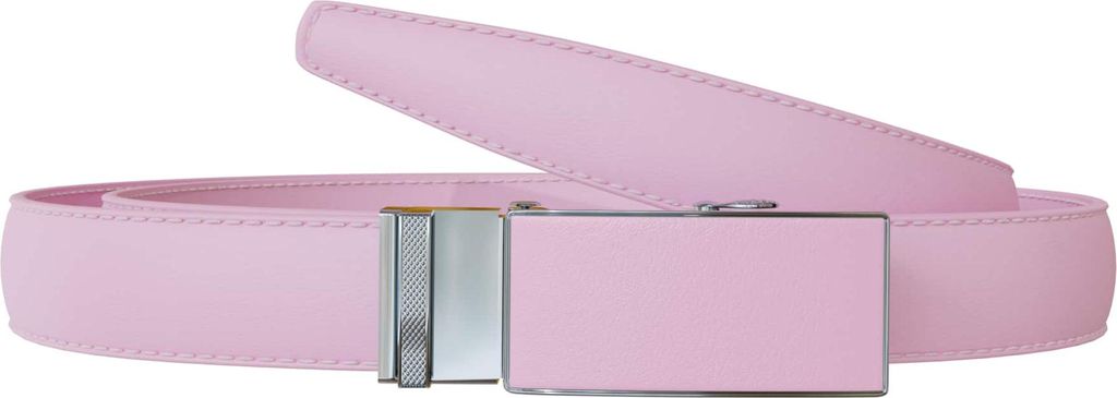 Damen Gürtel XXL mit Automatikverschluss, Zartrosa 120 cm