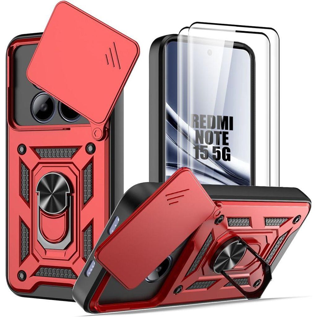 Coque + 2 Verres Trempés pour Xiaomi Redmi Note 15 5G/4G, Image du produit 