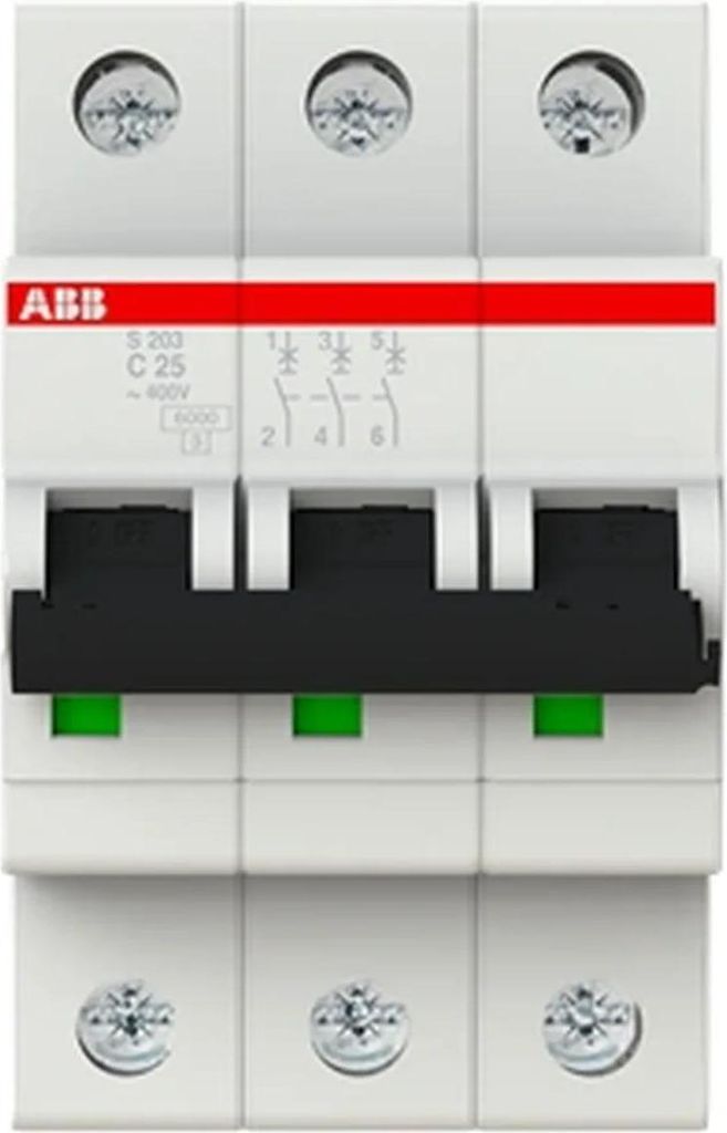 LS-Schalter, 6kA, C, 25A/3pol, 3TE, 1 Stk. Produktbild 