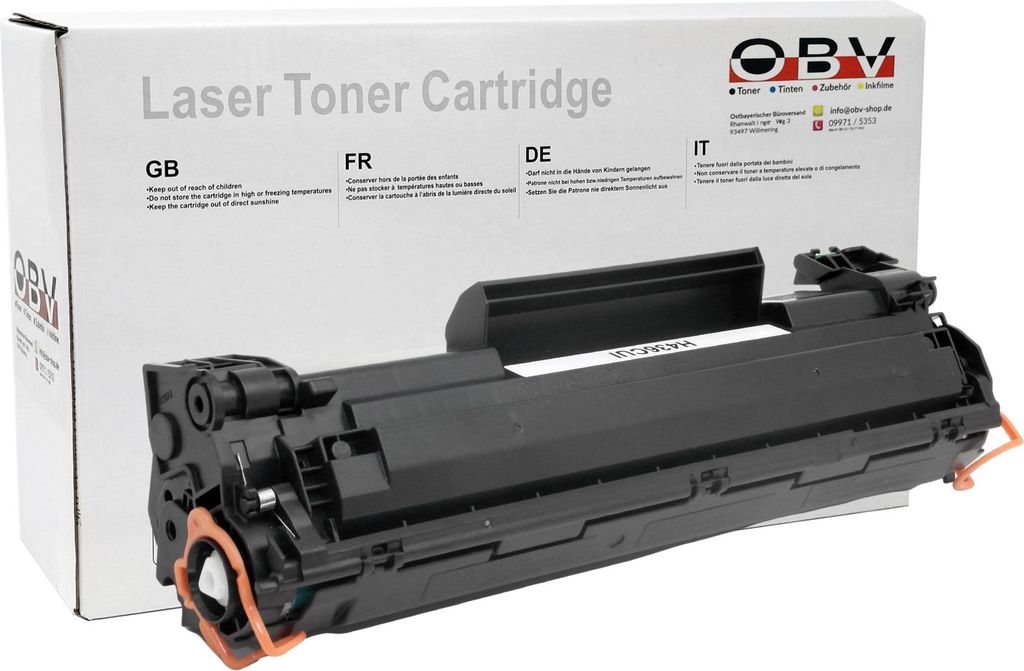 Toner kompatibel HP CE285A / 85A – ersetzt HP 85A – Schwarz – 3.000 Seiten – für HP LaserJet Pro