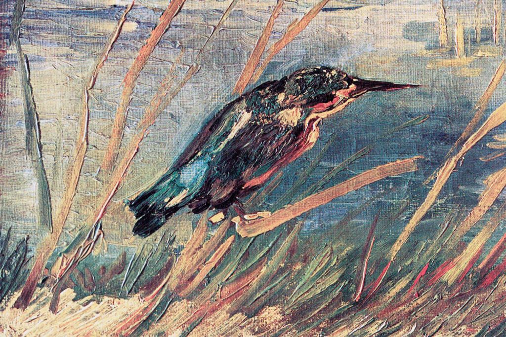 Vincent Van Gogh Kunstdruck Bild - Der Eisvogel, 1886 (80 x 120 cm)