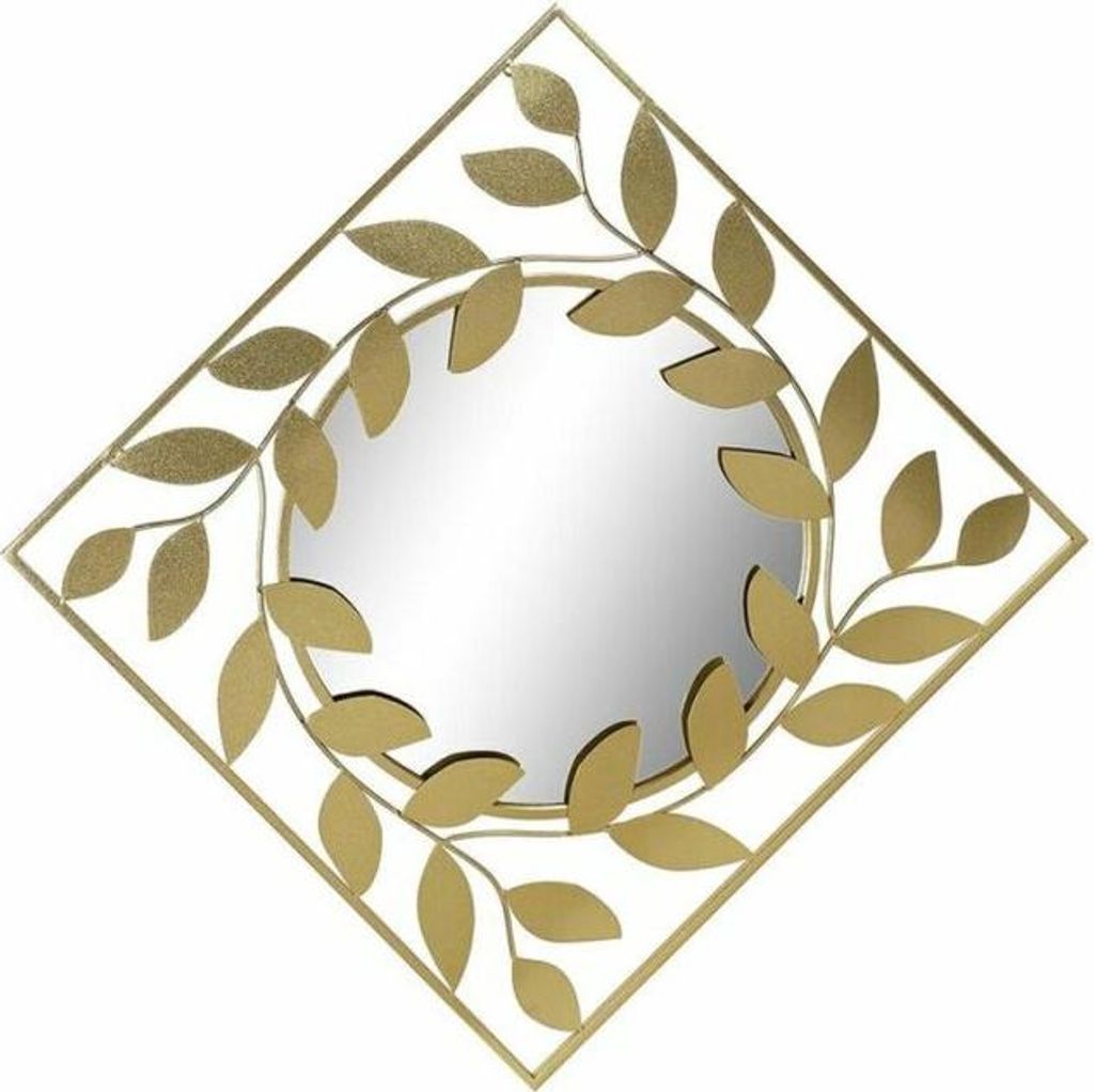 Wandspiegel DKD Home Decor Gold Laurel 120 x 2,5 x 120 cm (120 Stücke)