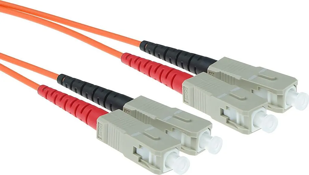 Cavo Fibra Ottica OM2 SC-SC 5m ACT RL3505 Duplex Arancione Professionale