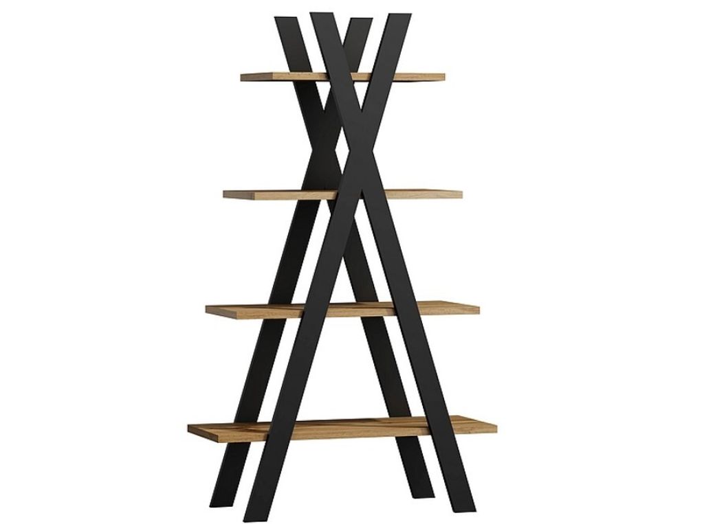 KARPO 3 Standregal – Eiche/dunkelbraun