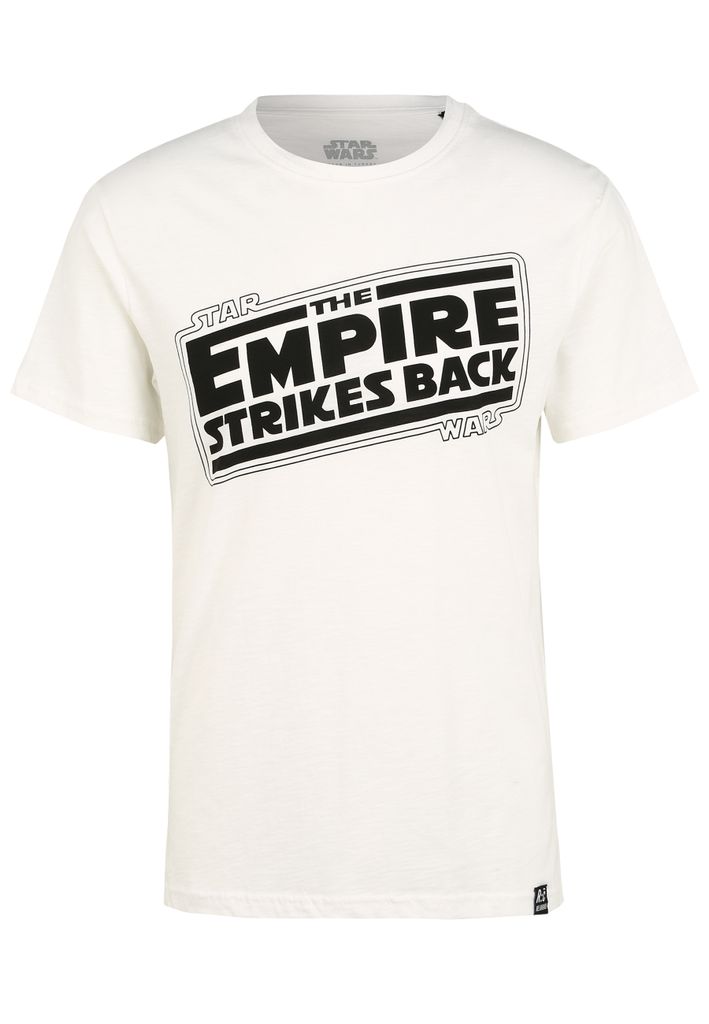 Recovered T-Shirt Star Wars Empire Strikes Back mit klassischem Rundhalsausschnitt White S