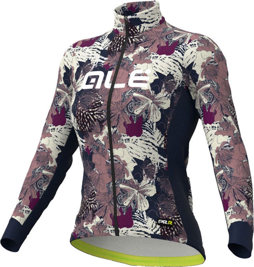 Alé Langarm Fahrradtrikot für den Winter - AMAZZONIA LADY WNT - Beige/Blau XS