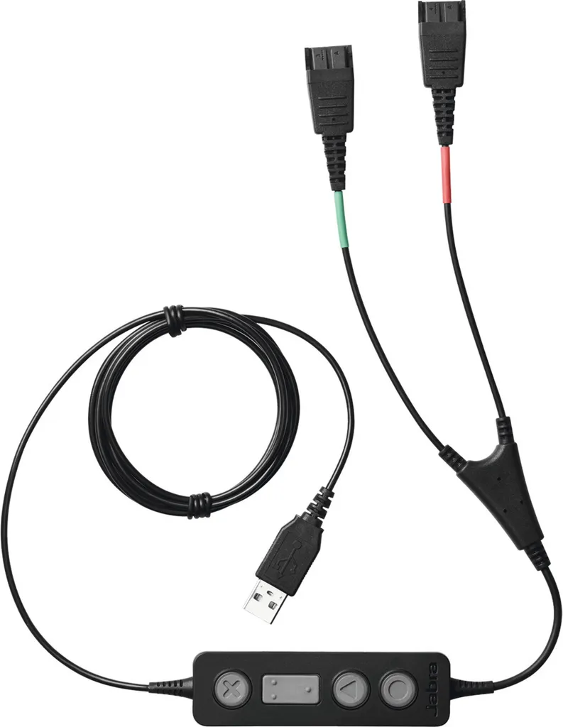 Câble Double Écoute USB Jabra Link 265 pour Formation en Centre d'Appel