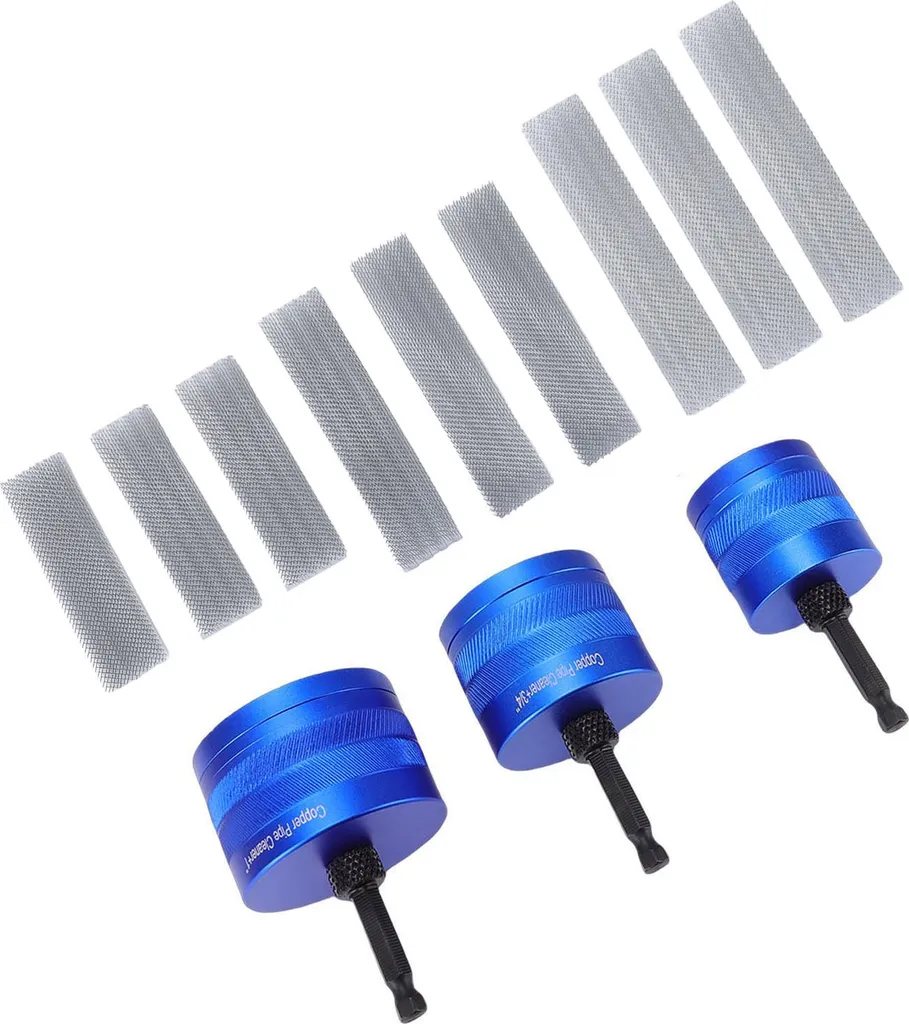 Kit Brosse Nettoyage Tuyau Cuivre 1/2 3/4 1 Pouce avec 9 Recharges
