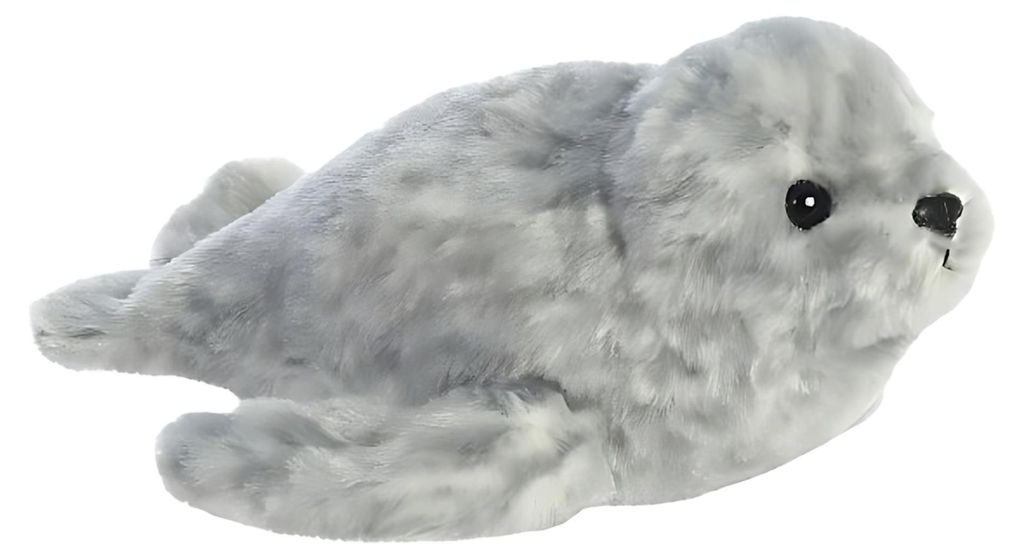 Aurora Mini Flopsies Harbour Seal Seerobbe Grau 20 cm Produktbild 