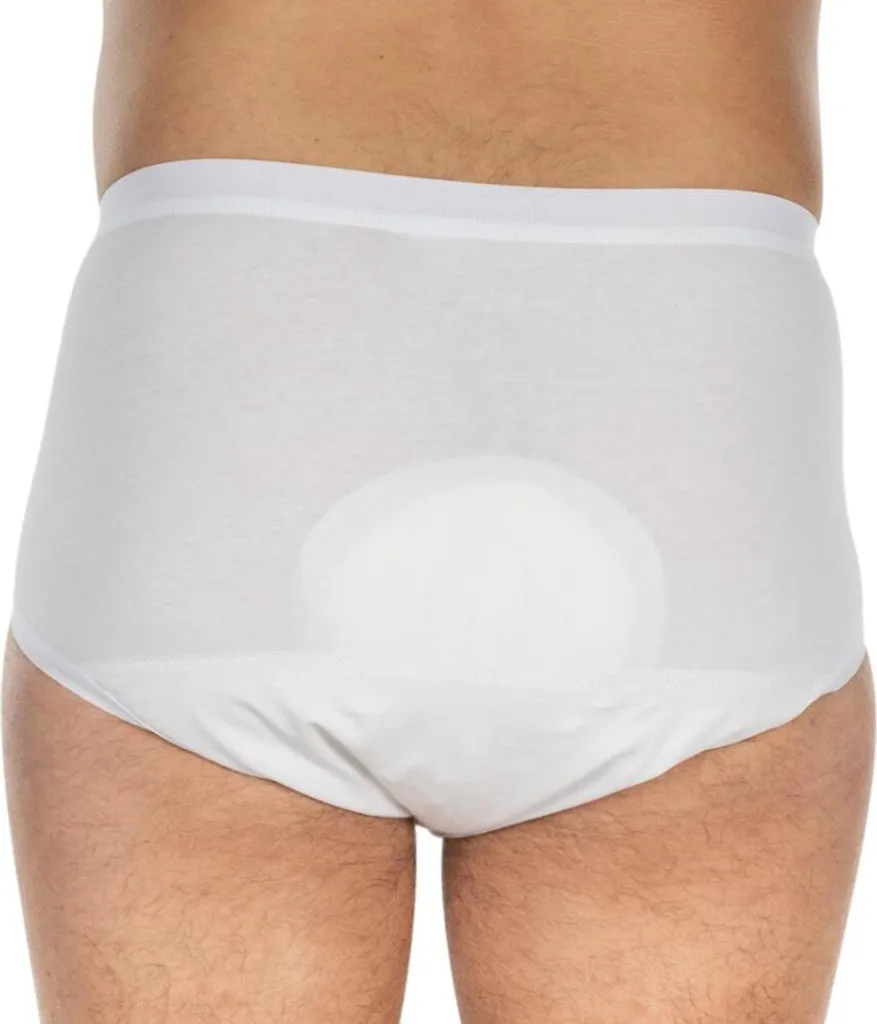Suprima 1242 Slip Incontinenza Cotone Uomo Taglia 8 Bianco - Acquista Ora - 4