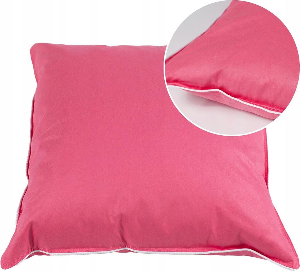 Jasiek Kissen 40x40 zum Schlafen HALB DAUNEN Federn + Daunen LANGLEBIGES polnisches Produkt