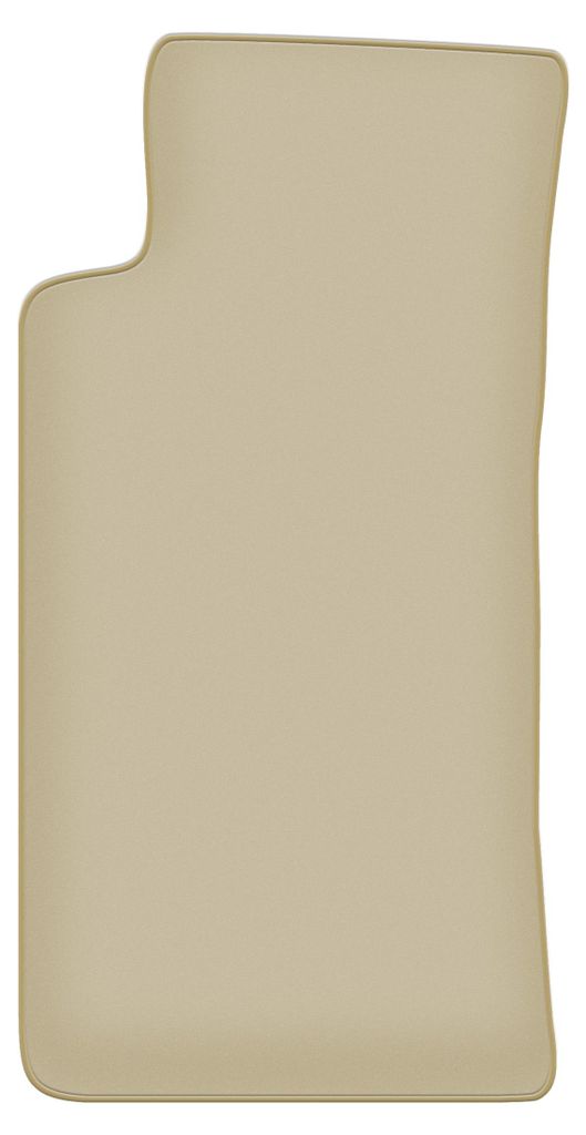 Fahrerfußmatte Velours PREMIUM beige passend für Mazda MX-5 II NB (1998-2005, Cabrio) – mit Befestigungen – passgenau