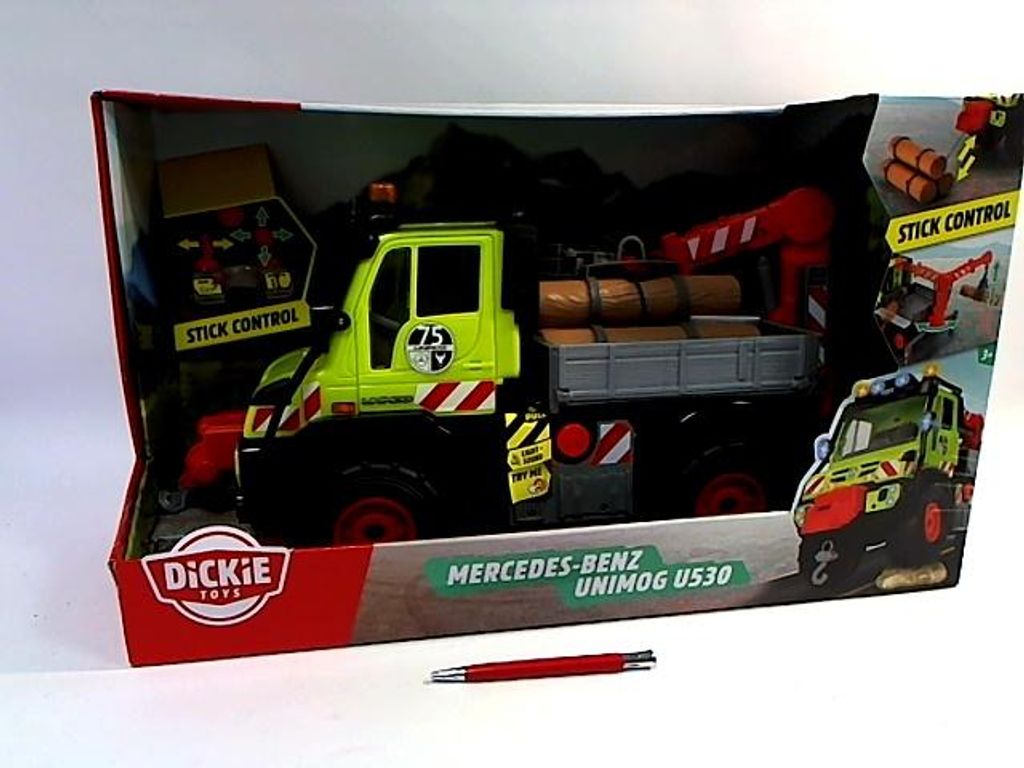 Dickie Unimog U530 50Cm Z Drewnem Sw/Dzw 374-9032 Zdjęcie produktu 