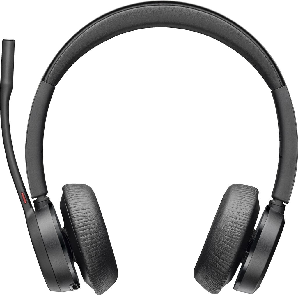Poly Voyager 4320 UC – Kabelloses Headset mit Halterung, schwarz