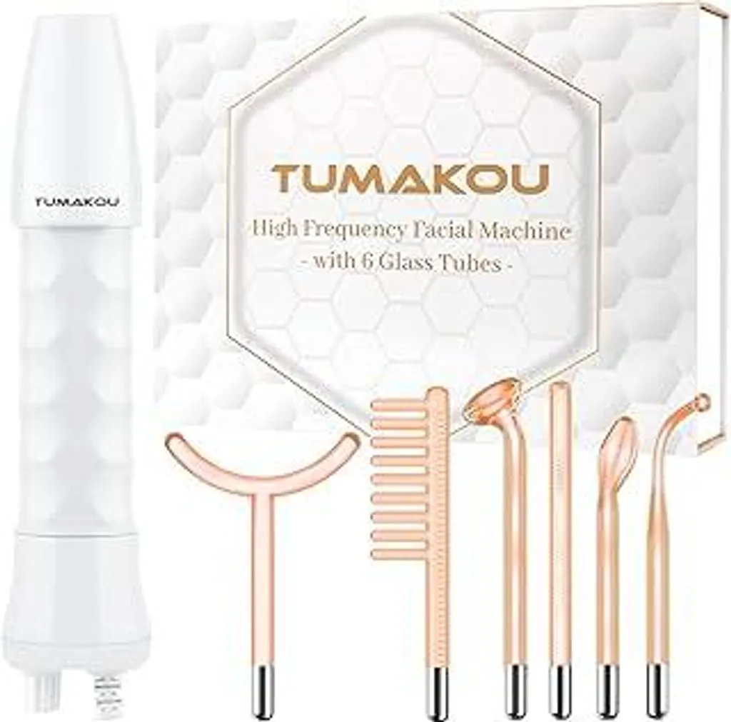 TUMAKOU Apparecchio Alta Frequenza per Acne e Rughe - Efficacia Certificata