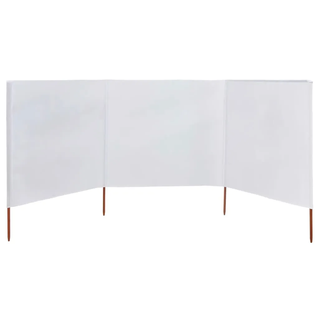 Tissu brise-vent blanc sable 400 cm haute résistance pour extérieur - 2