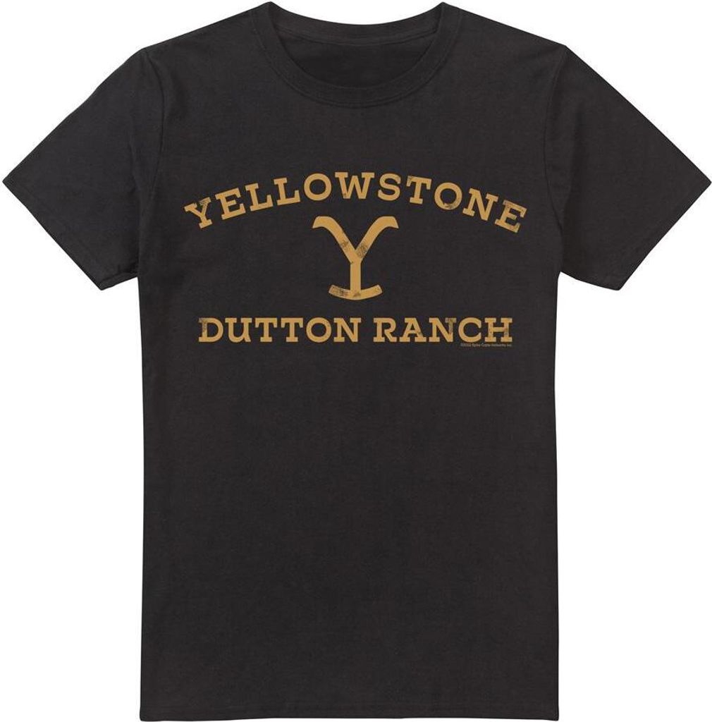Yellowstone - T-Shirt für Herren TV5677 (S) (Schwarz)