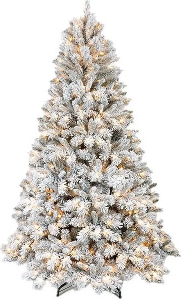 Sapin enneigé 150 cm en PE et métal DKD Home Decor haute qualité 150cm
