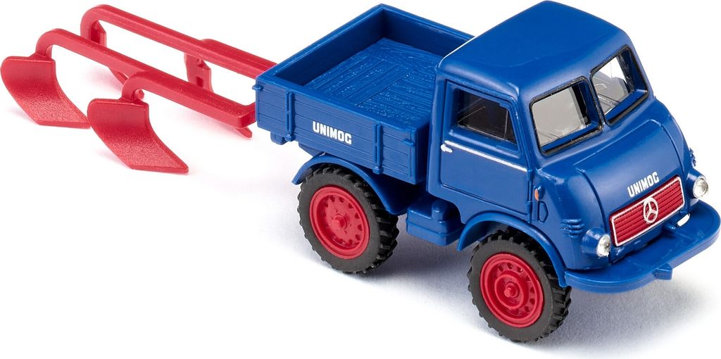 UNIMOG U 401 mit Pflug, WIK036852, Maßstab1/87, WIKING