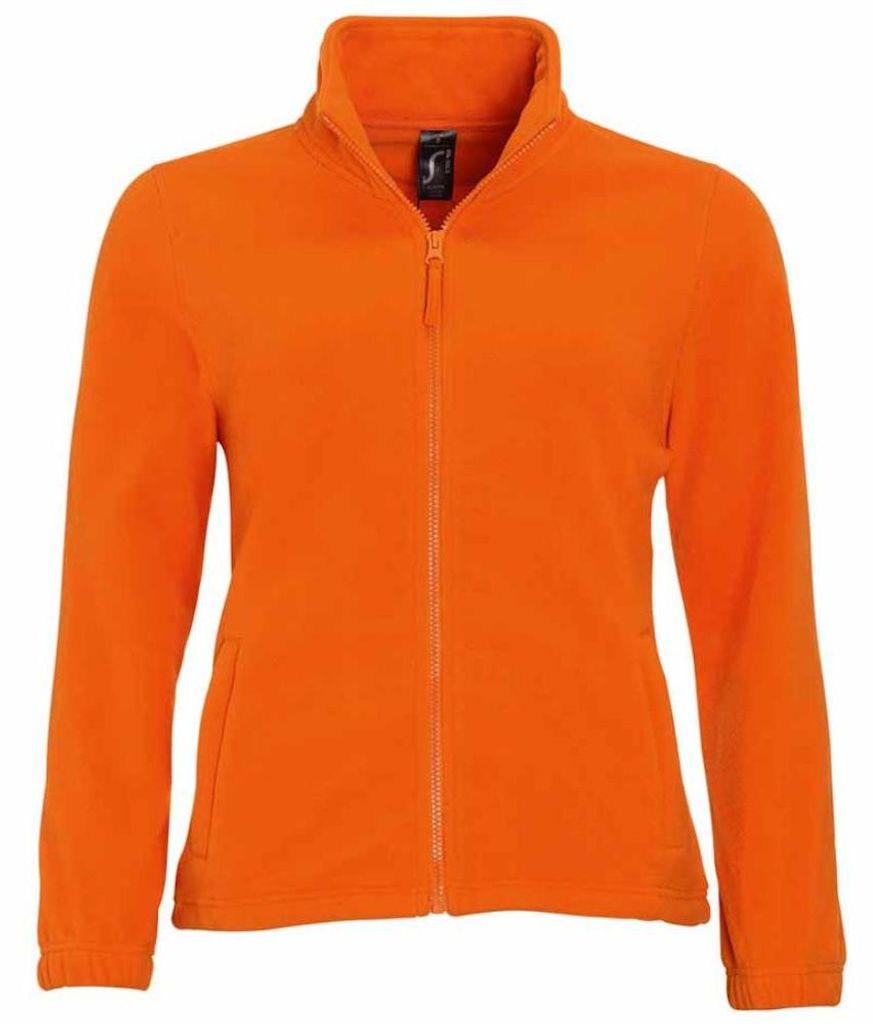 SOLS Damen North Fleece-Jacke mit durchgehendem Reißverschluss LT430 (M) (Orange)