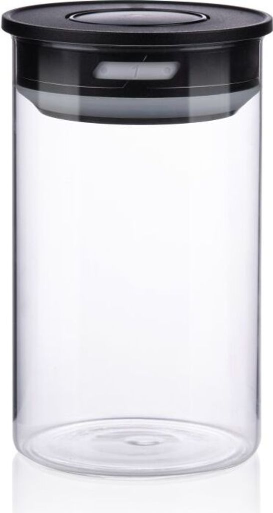 Glasgefäß 16,5 cm schwarz