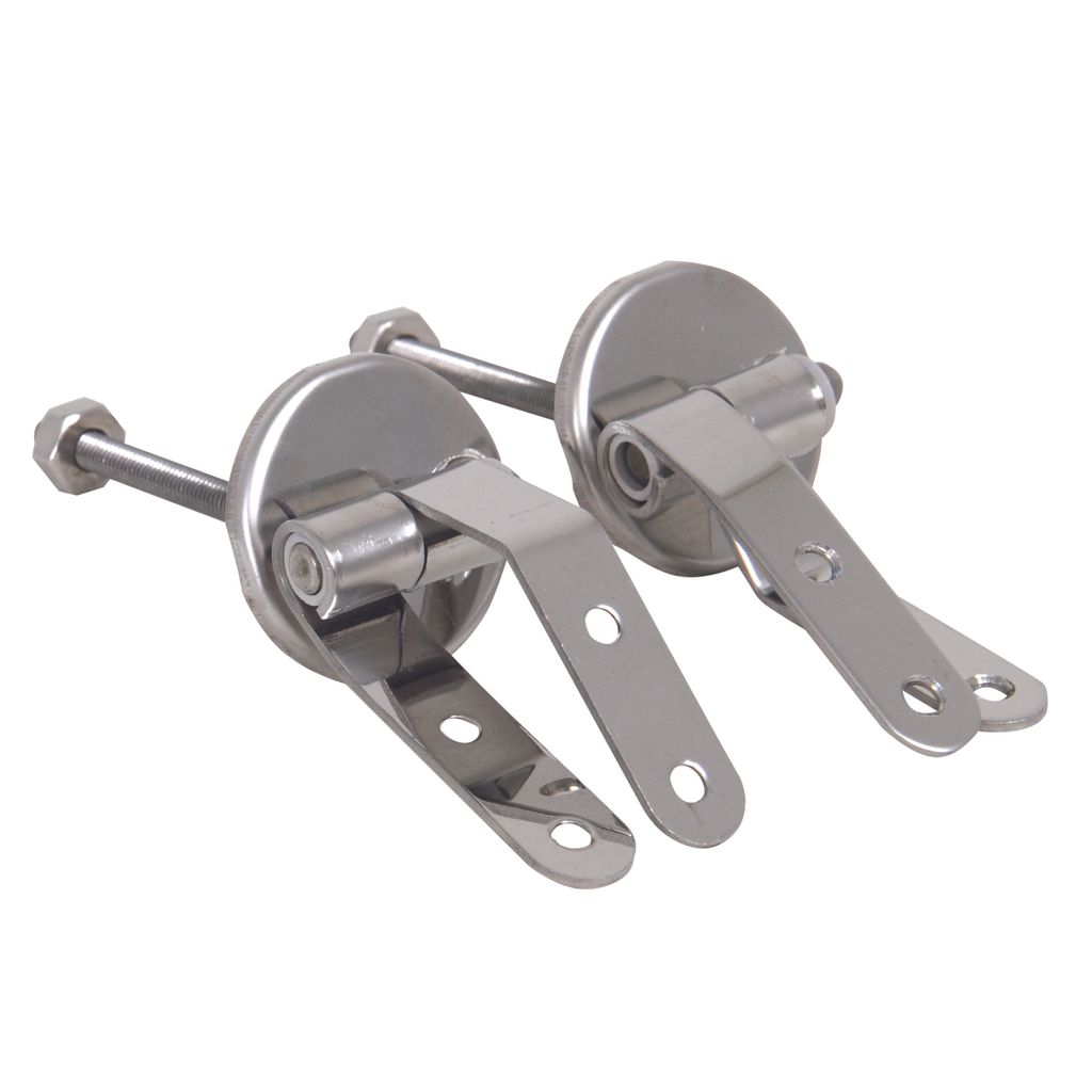 MSV WC Sitz Toilettendeckel MDF Holzkern "Parkett" Scharniere aus Edelstahl - hochwertige und stabile Qualität