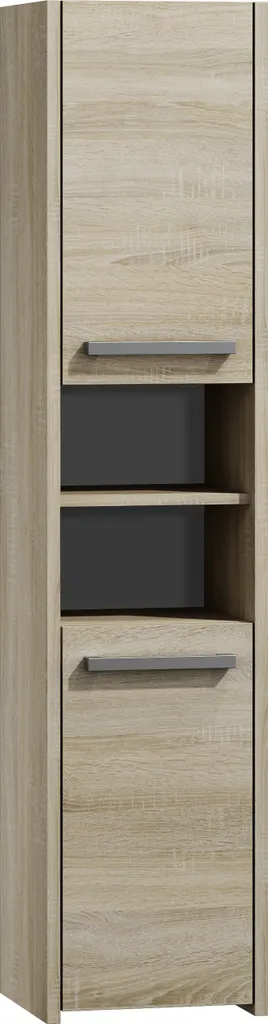 Armoire de salle de bain gain de place, Sonoma Oak moderne facile montage